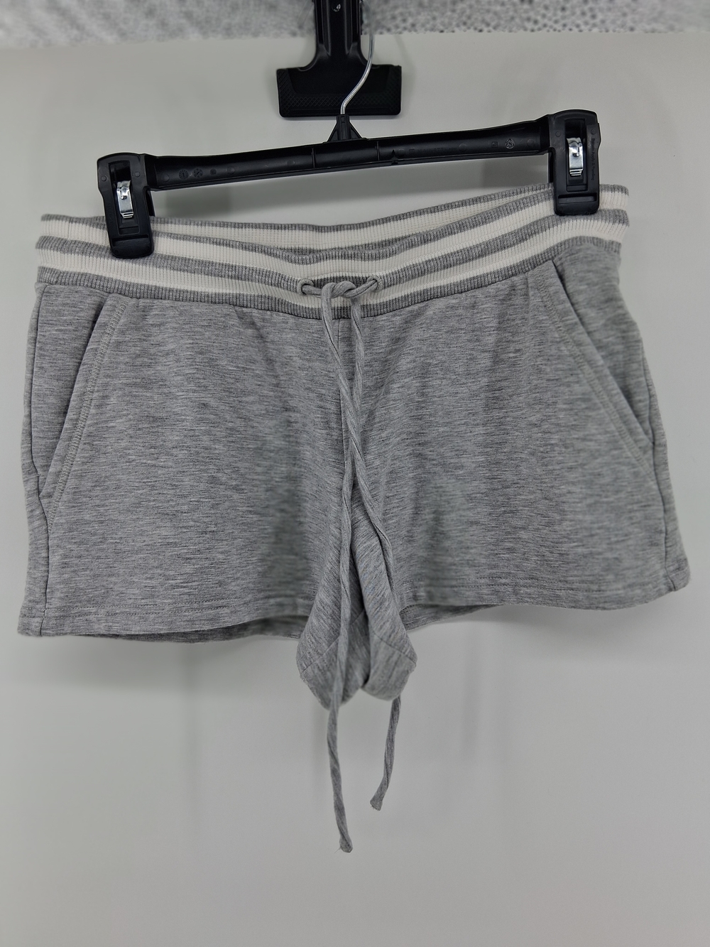 Vineyard Vines Heather Gray Ribbed-Waist Athletic Shorts